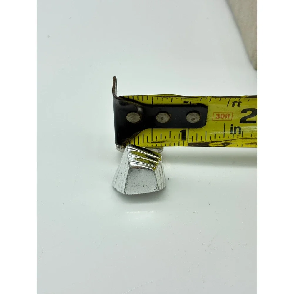 Vintage Silver Tone Geometric Cufflinks Lot of 2 Art Deco Square Trapezoid